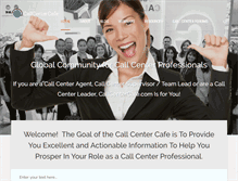 Tablet Screenshot of callcentercafe.com